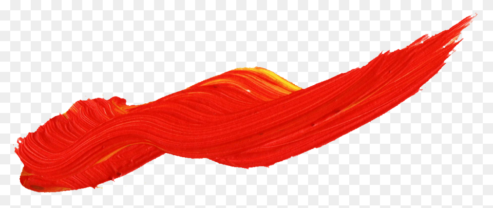 59 Red Paint Brush Stroke (Png Tran