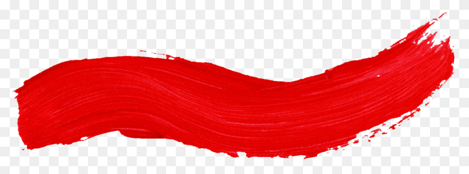 59 Red Paint Brush Stroke (Png Tran