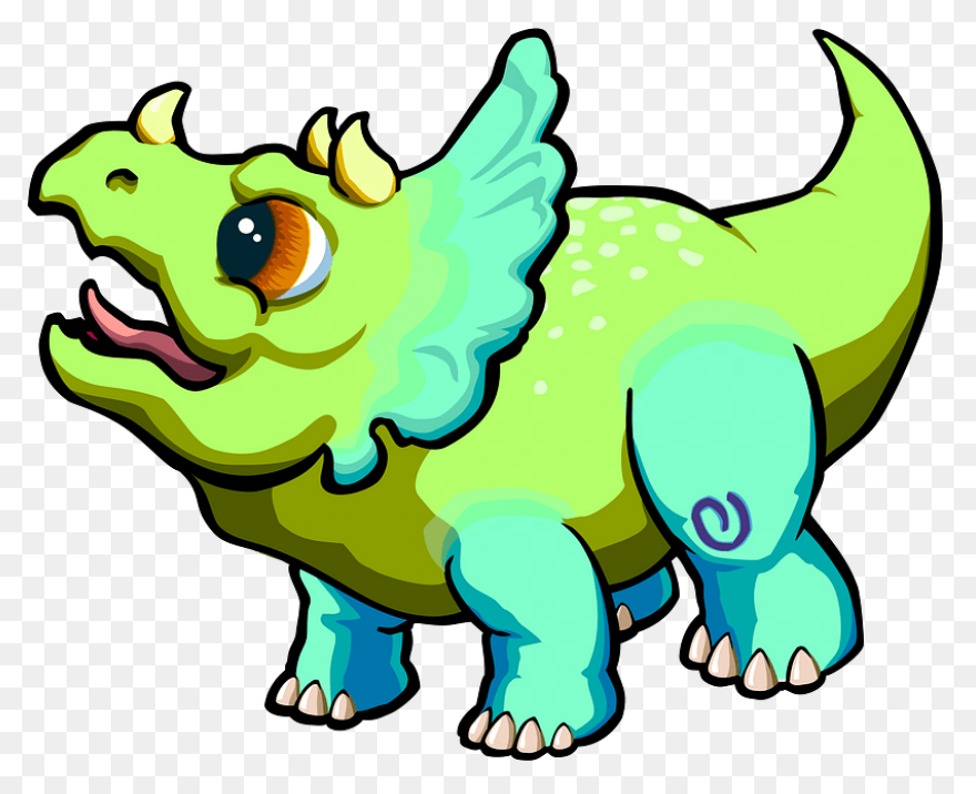 Triceratops PNG-WebP Cuts Scrapbook