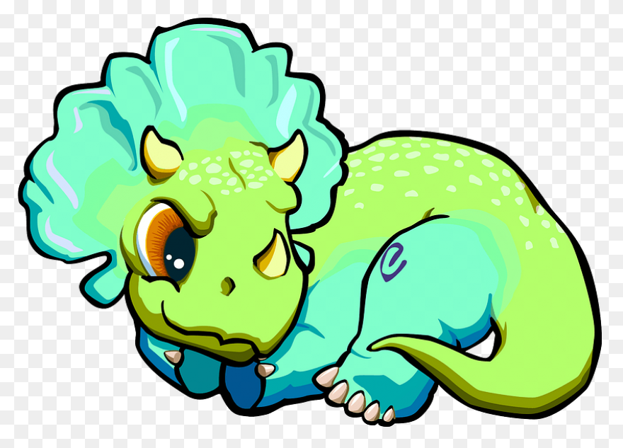 Triceratops PNG-WebP Cuts Scrapbook