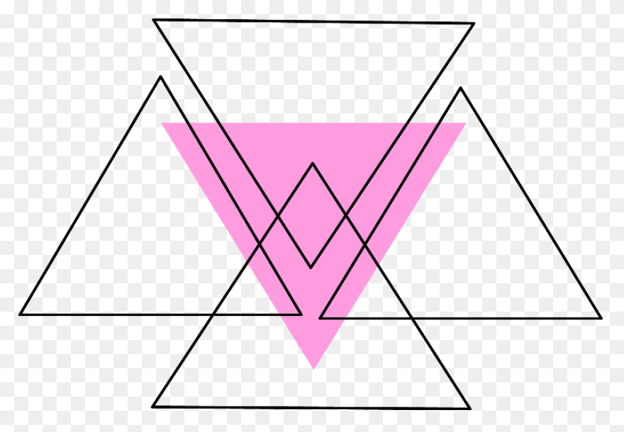 Download Hd Triangle Pink Red Tumbl
