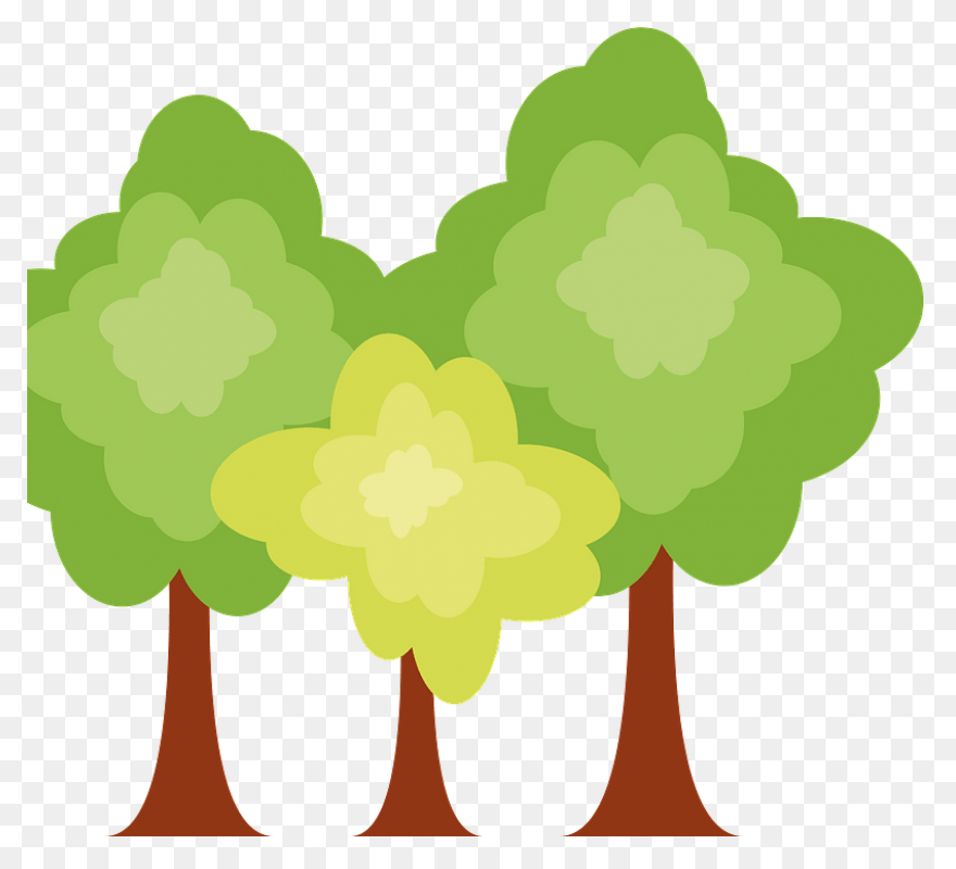 Rainforest Trees Clipart - ClipartF