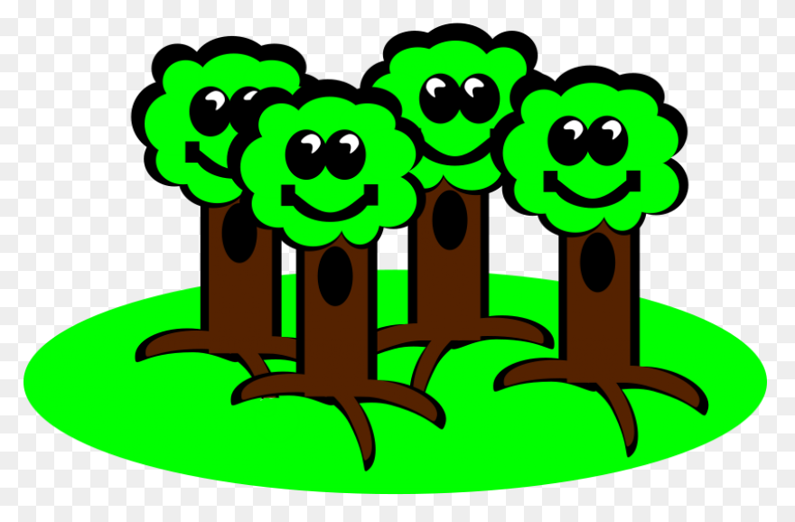 Rainforest Trees Clipart - ClipartF