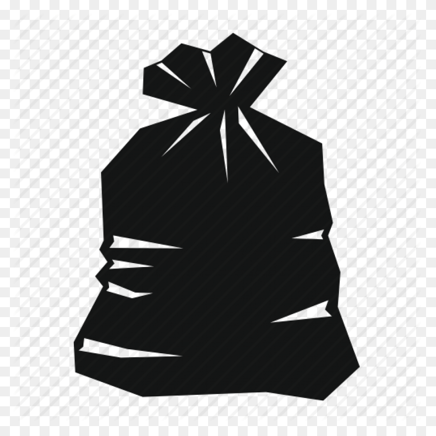 Plastic Bag Background Clipart Paper - Trash Bag