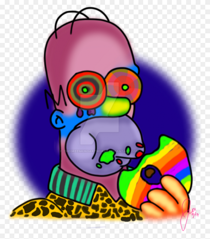 Die Cut Trippy Smiley Face – @ St