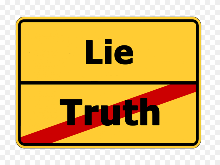 Truth Lie Street Sign Free - Truth