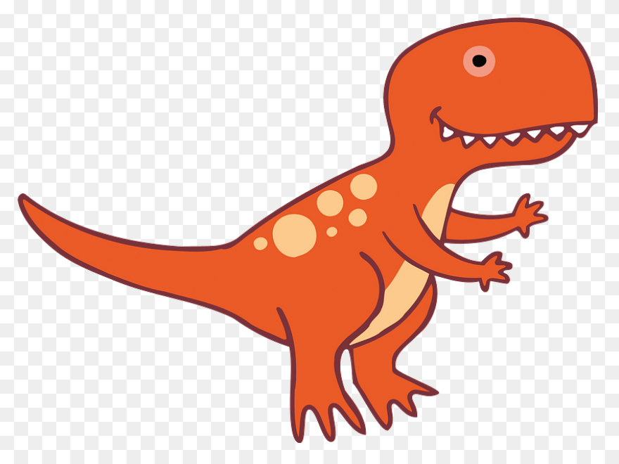 Orange T Rex Clipart. Free - Trex