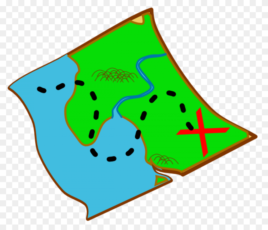 Treasure Map Clipart Outline - Clip