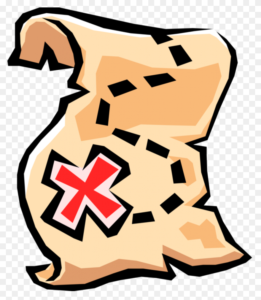 Treasure Map Clipart Outline - Clip