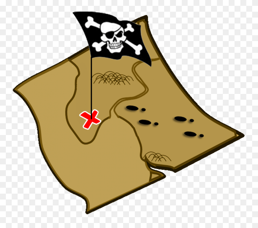 Treasure Map Clipart Outline - Clip