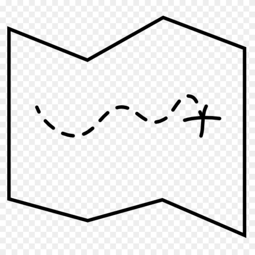 Treasure Map Clipart Outline - Clip