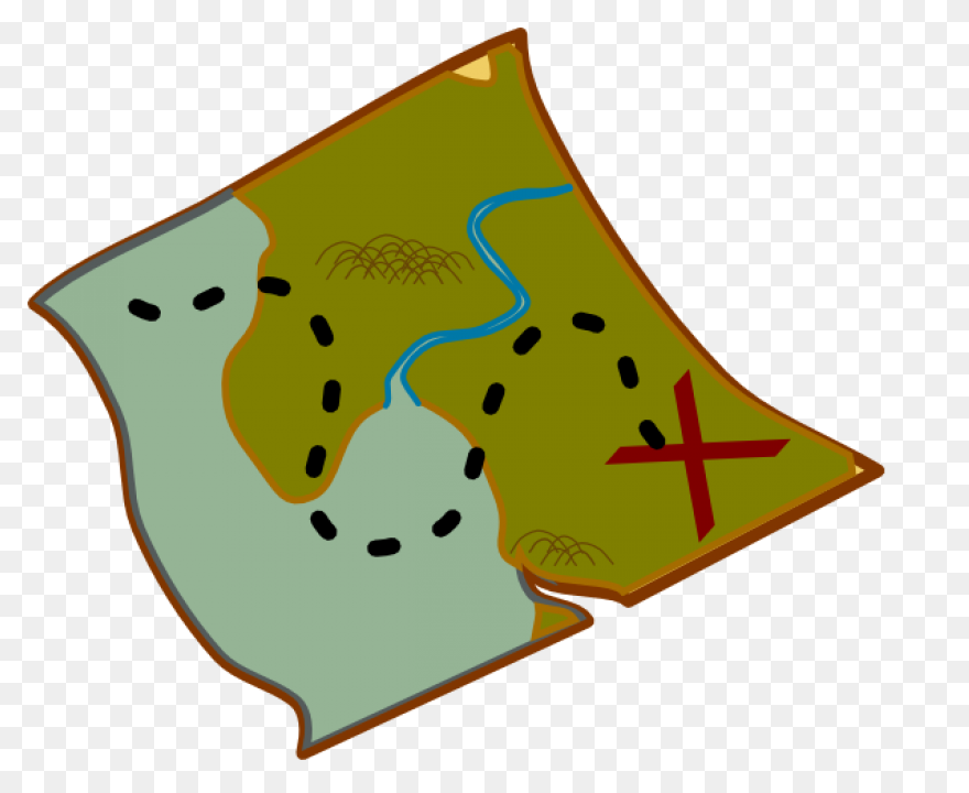 Treasure Map Clipart Outline - Clip
