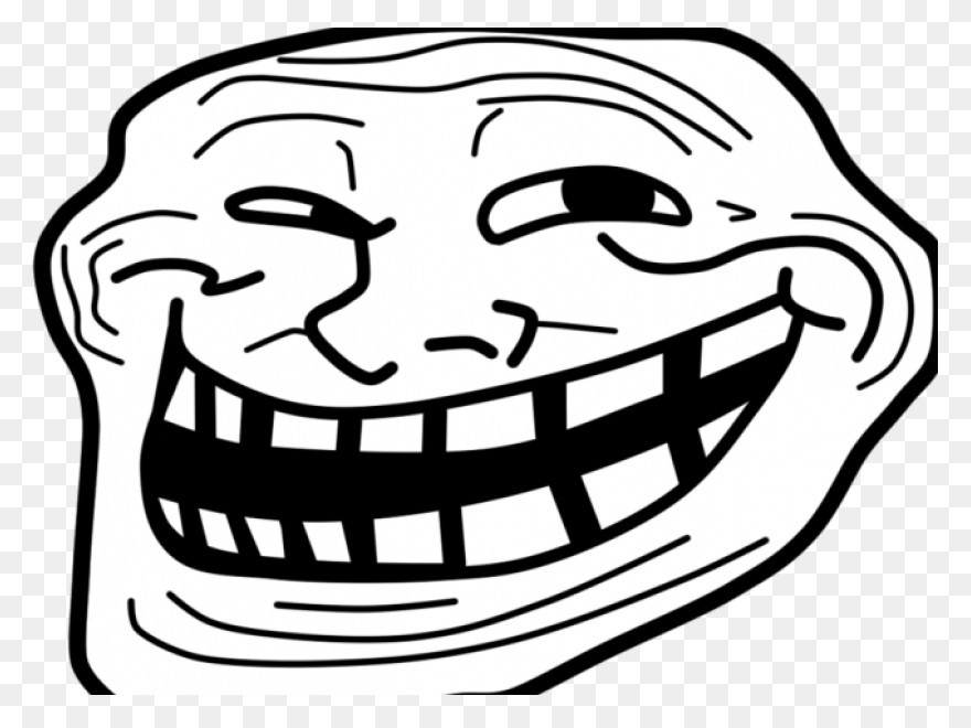 Trollface Meme Png Clipart Background - Trollface