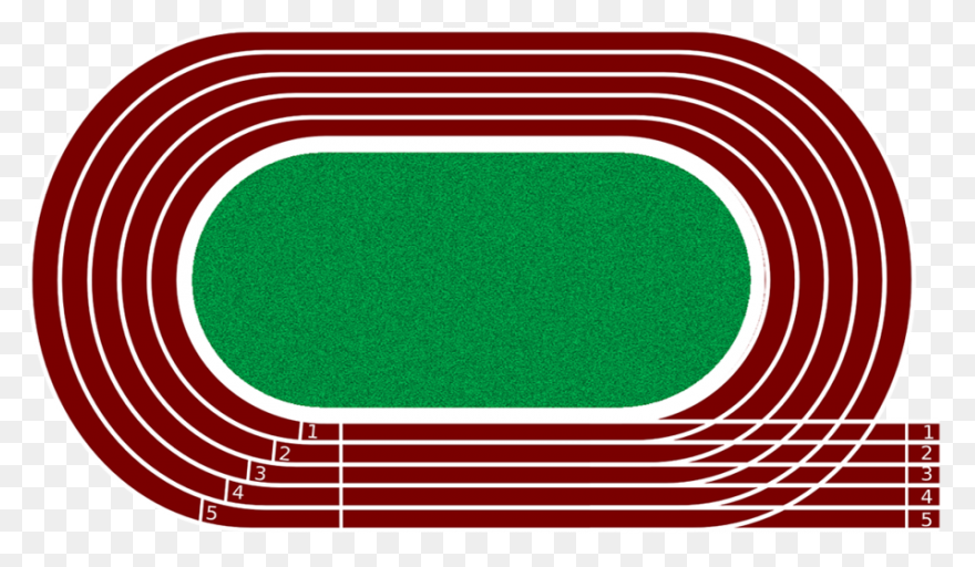 Green Grass Background Clipart Running - Track