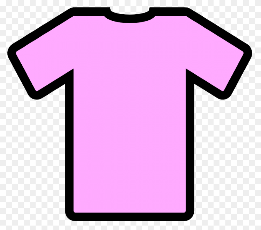 Pink Tshirt With A White Collar | K