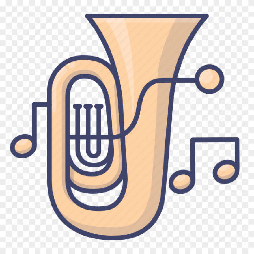 Brass Instrument Music Tuba Icon - Tuba