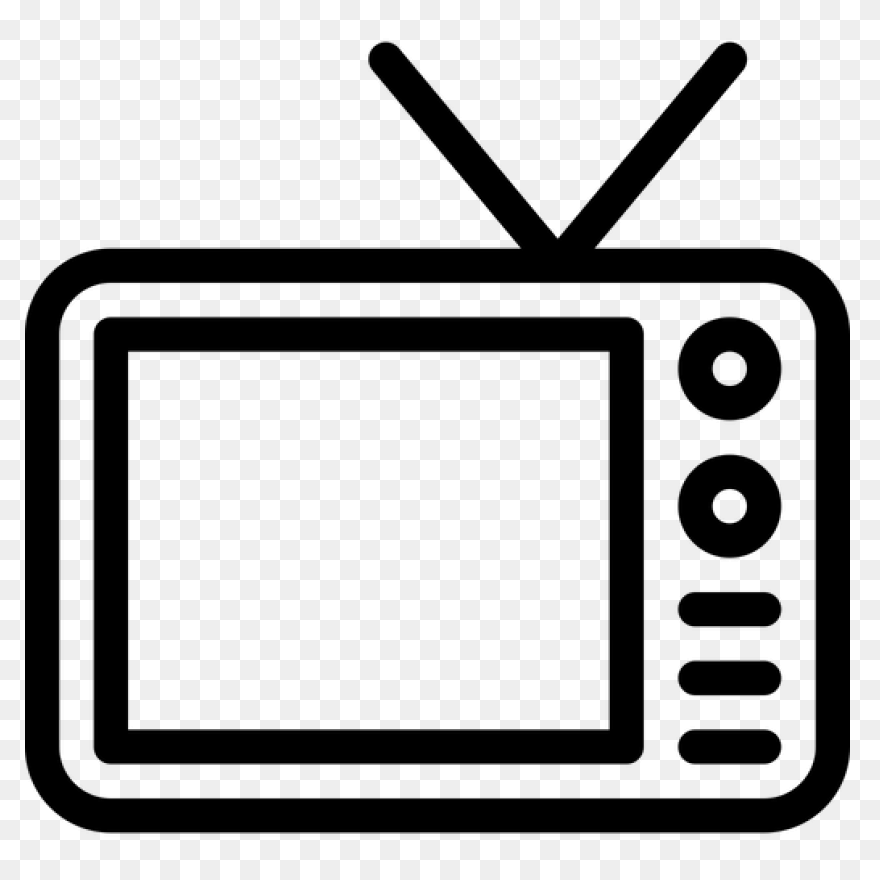 Tv Icon Download In Line - Tv Icon