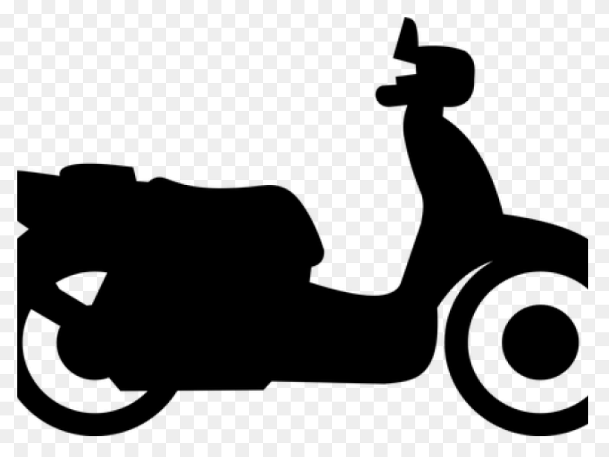Bicycle Cartoon Clipart - Motorcycl