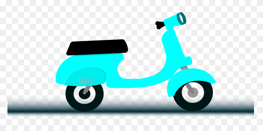 Bicycle Cartoon Clipart - Motorcycl