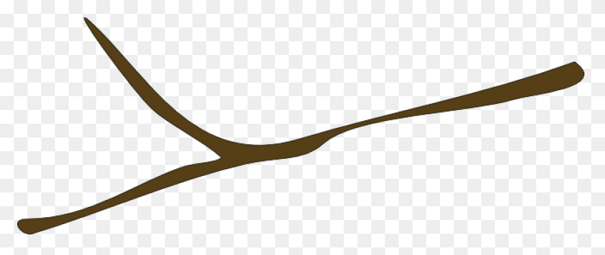 Twig Black And White Clipart - Twig