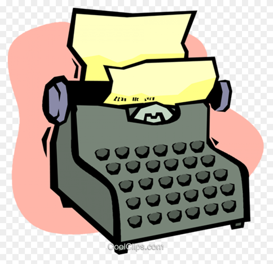 Old Typewriter Clipart | ClipartFla