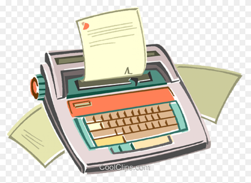 Old Typewriter Clipart | ClipartFla