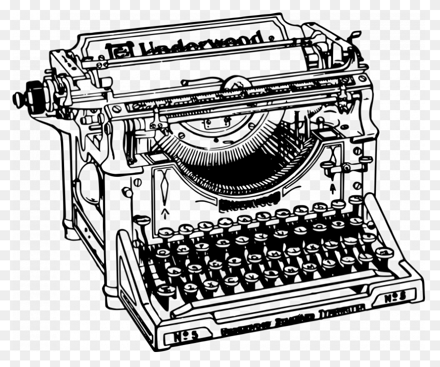 Old Typewriter Clipart | – - Typewriter