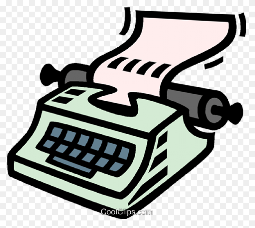 Old Typewriter Clipart | ClipartFla