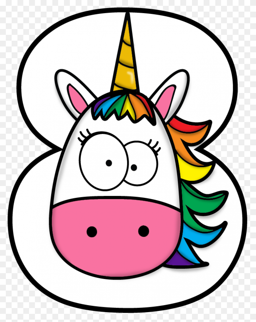 Unicornio Sticker Clipart - Full Si