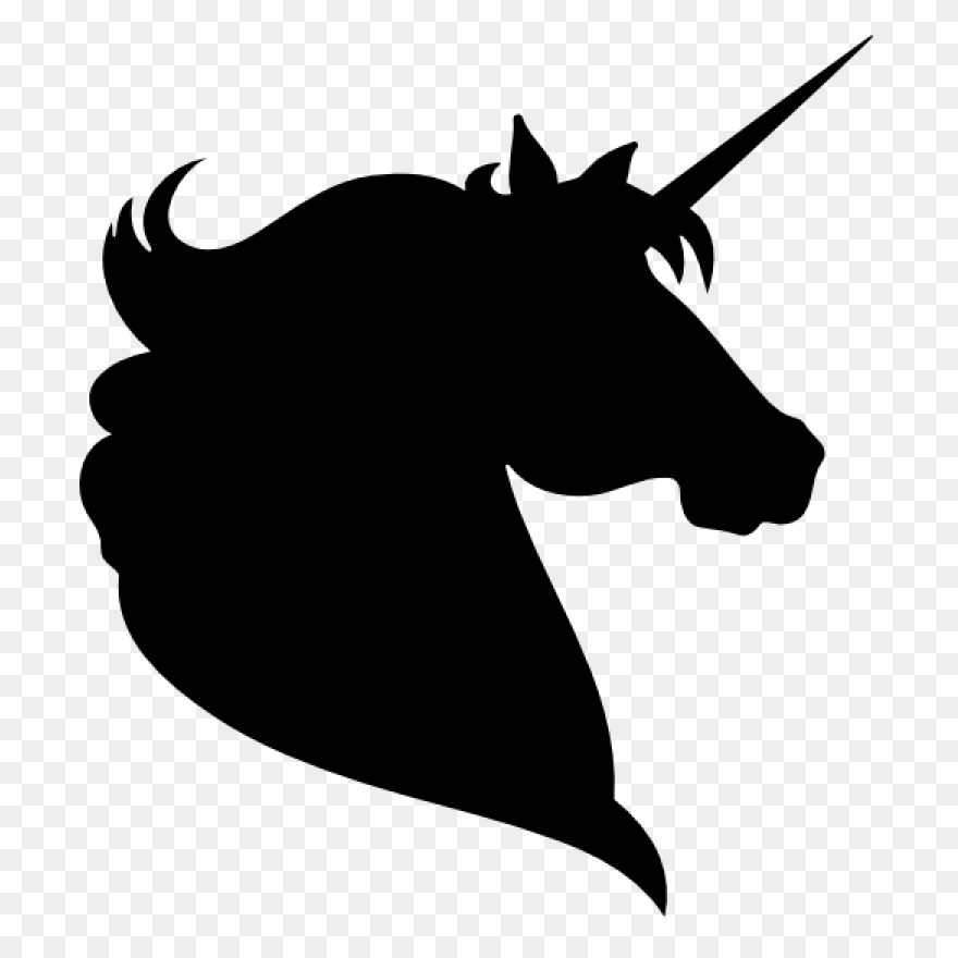 Mustang Unicorn Clip Art Snout Silh