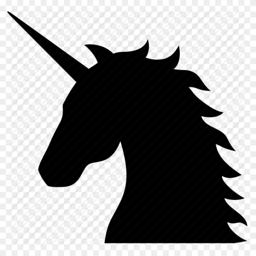 Mustang Unicorn Clip Art Snout Silh
