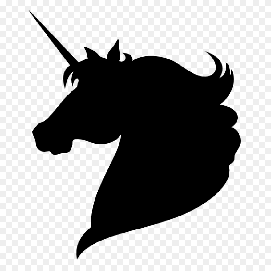 Mustang Unicorn Clip Art Snout Silh