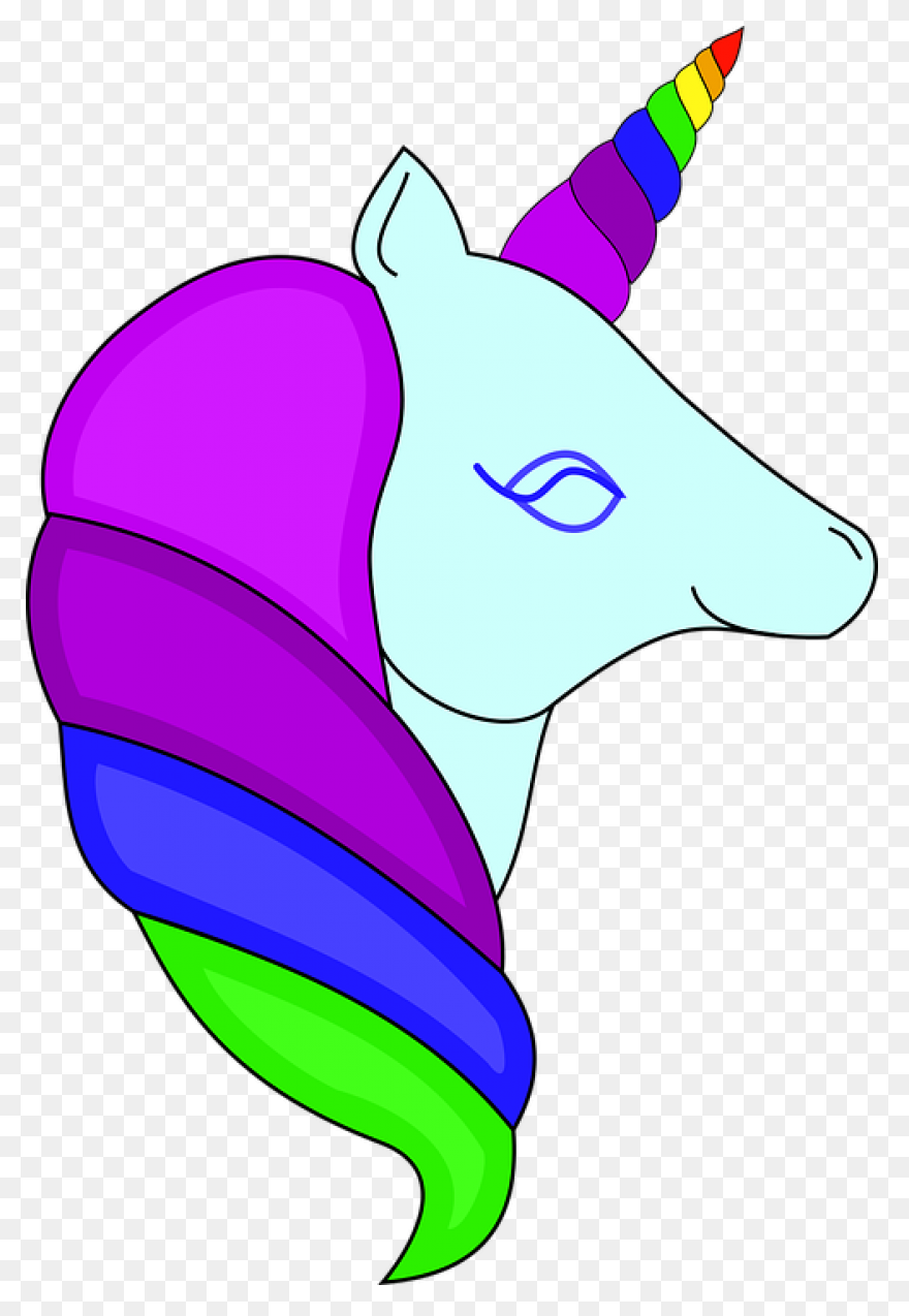 Mustang Unicorn Clip Art Snout Silh