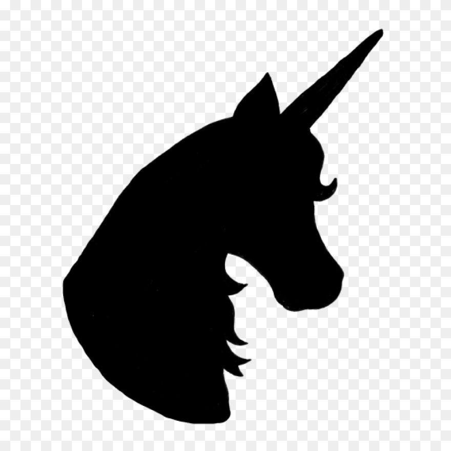 Mustang Unicorn Clip Art Snout Silh
