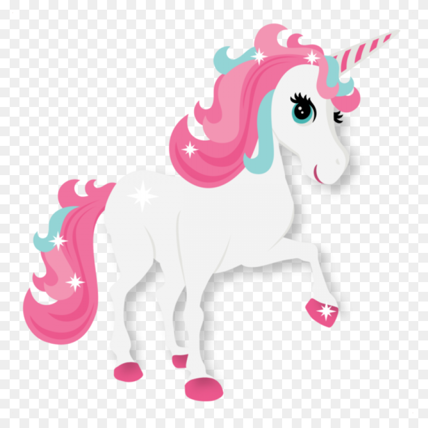 Unicorn Clipart - Pink, Mane, Head,