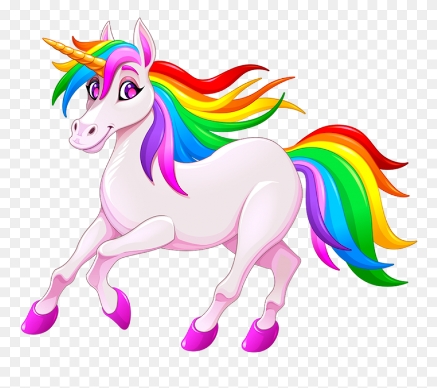 Unicorn Clipart - Pink, Mane, Head,
