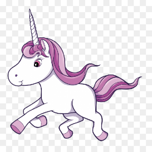 Unicorn Clipart - Pink, Mane, Head,