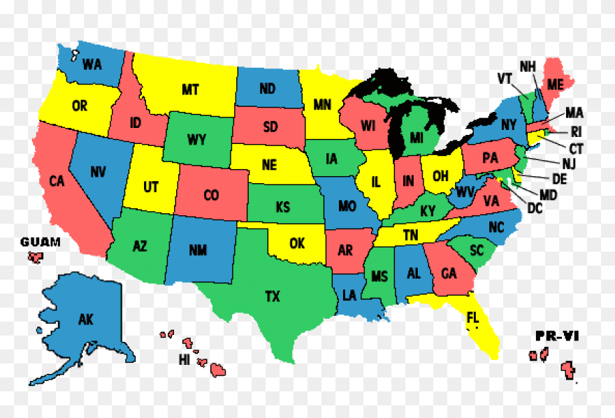 Usa Map Clipart - Clipart Suggest