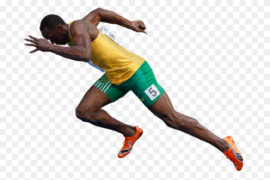 Usain Bolt Sideview Transparent Png