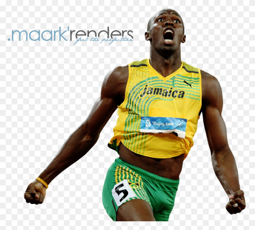 Usain Bolt Sideview Transparent Png