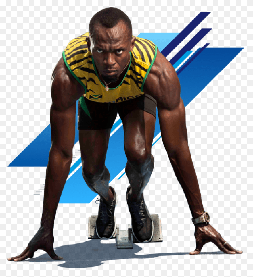 Usain Bolt Sideview Transparent Png