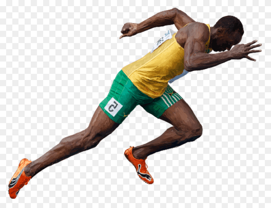 Usain Bolt Sideview Transparent Png