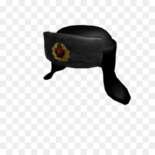 Ushanka Russian Fur Hat Black Unise