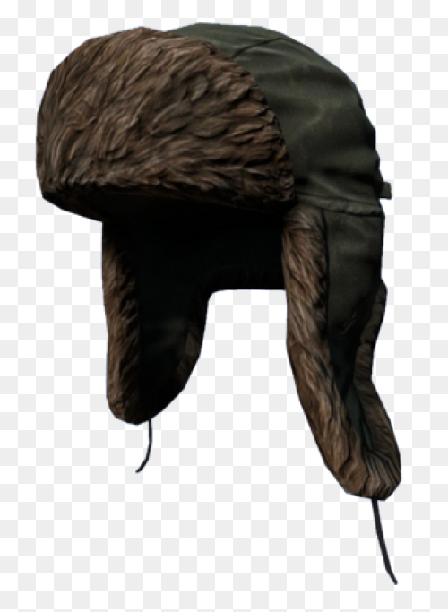 Ushanka Russian Fur Hat Black Unise