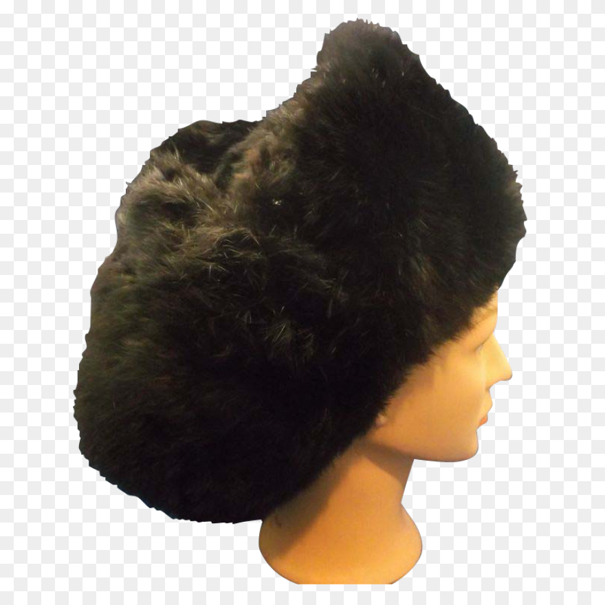Ushanka Russian Fur Hat Black - Ushanka