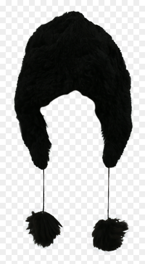 Ushanka Russian Fur Hat Black Unise