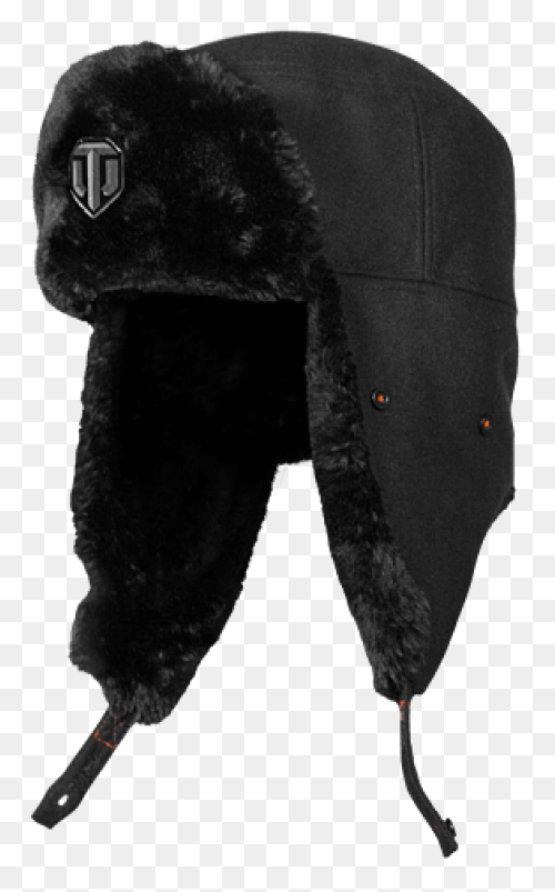 Ushanka Russian Fur Hat Black Unise