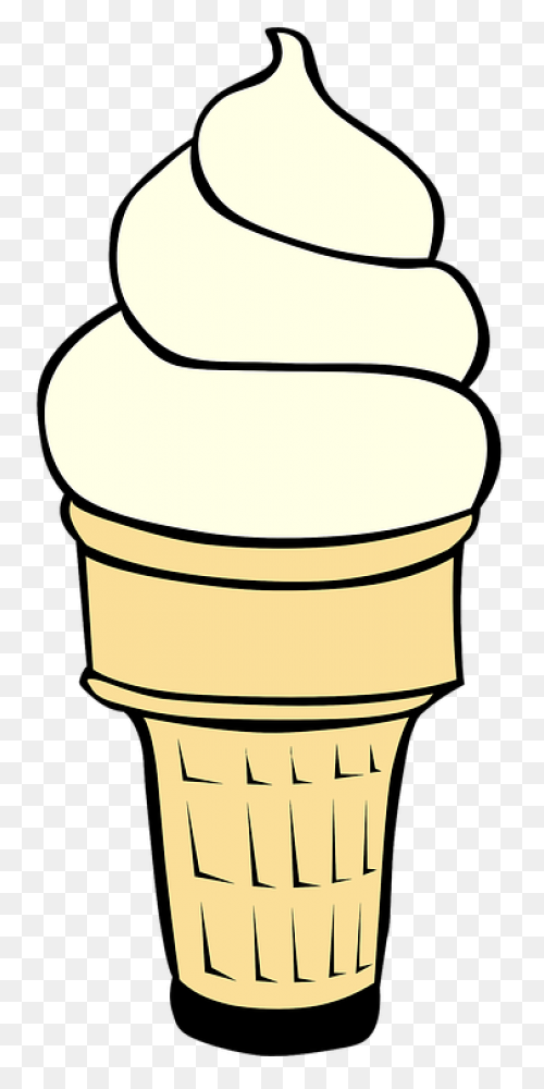 Ice Cream Cone Vanilla Free - Vanilla