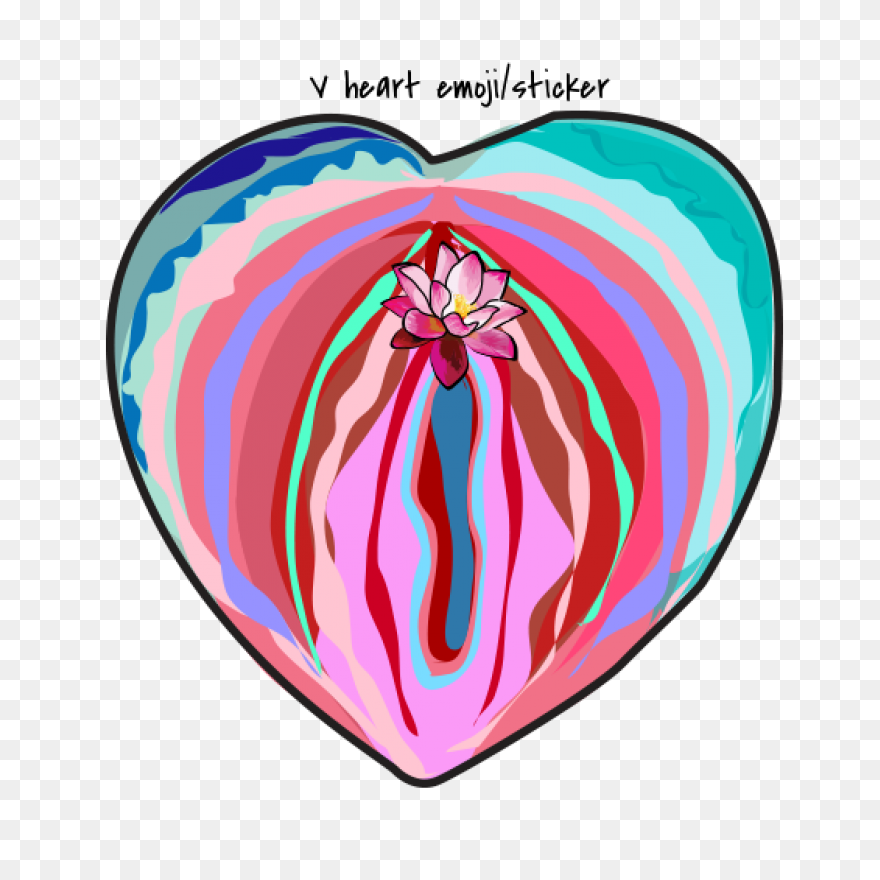 Vagina Heart Patch — Happy - Vagina