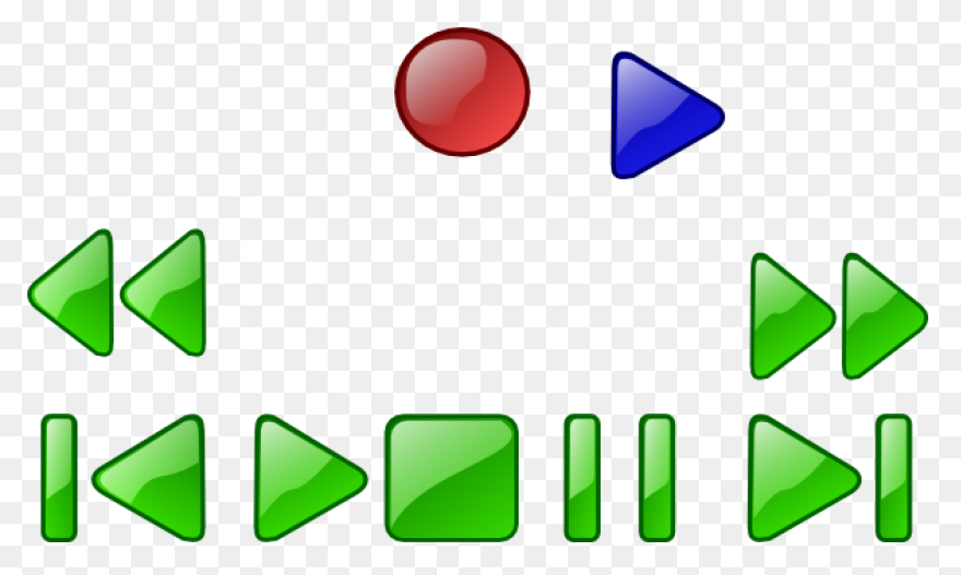 Free Clipart: Deck Or Vcr Button | 
